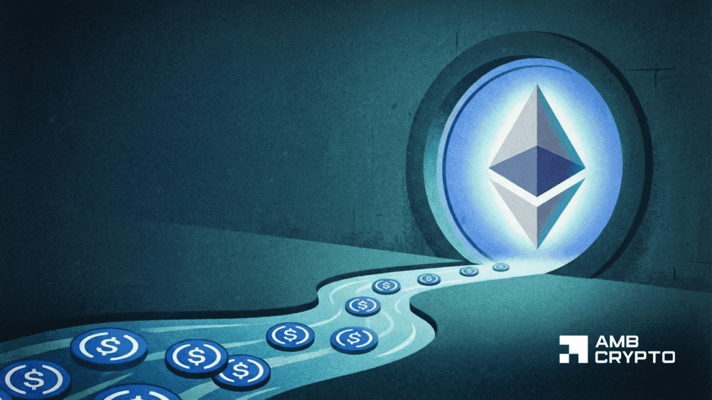 USDC flows surge on Ethereum as strategic shift drives ETH’s 20% move