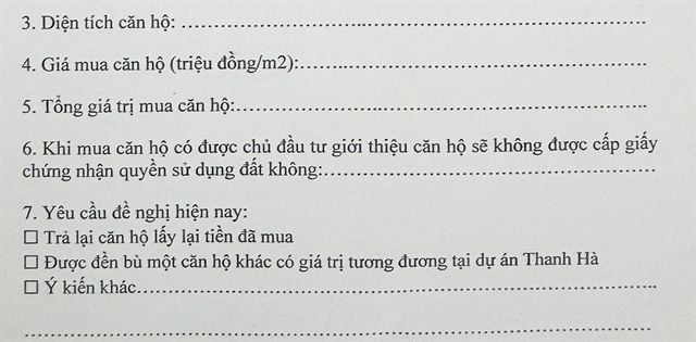 A decade without a title deed leaves Linh Đàm residents facing two unfavorable options: return the apartment for a refund or swap for an equivalent unit at Thanh Hà Urban Area