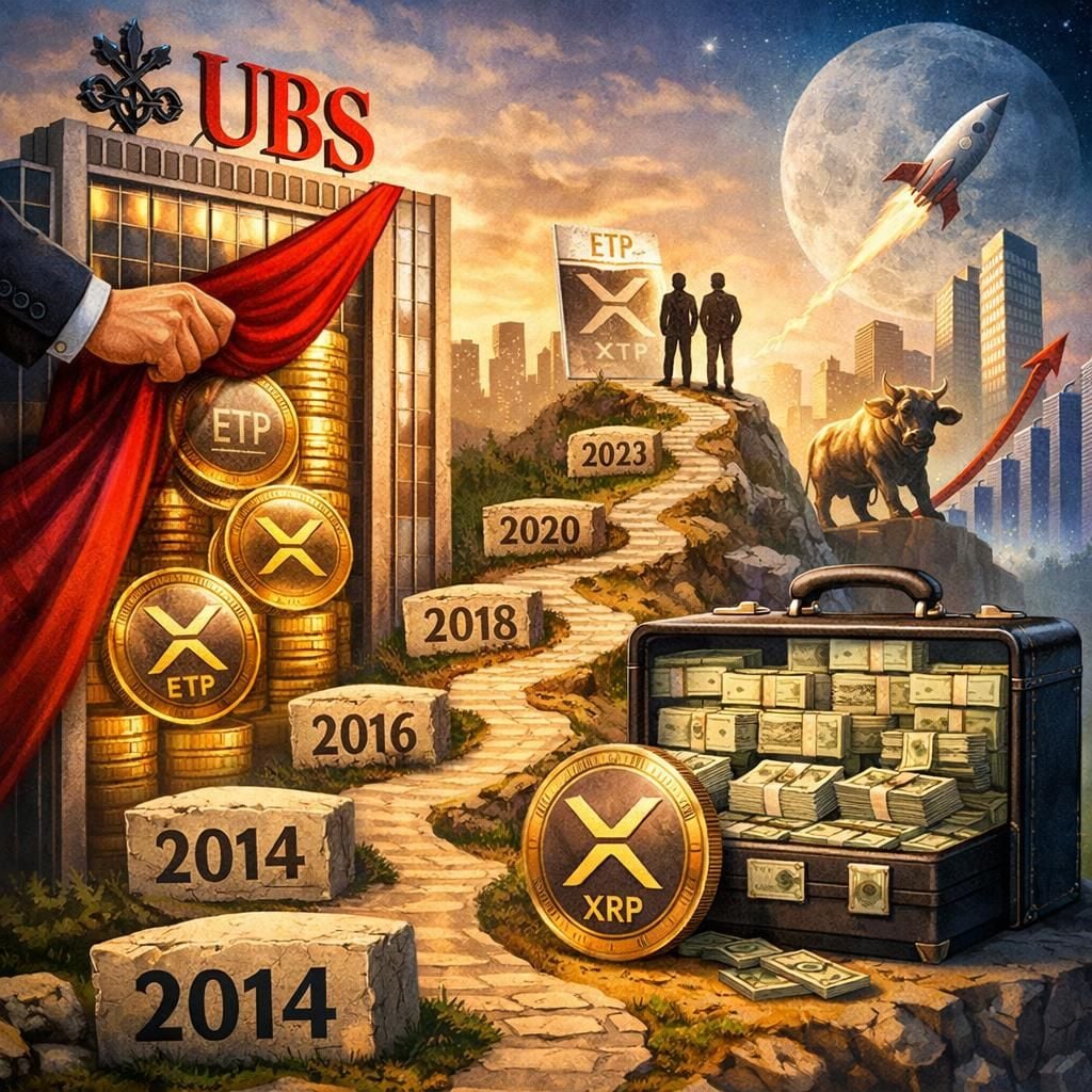 UBS, quản lý tài sản trị giá 5 nghìn tỷ USD, công bố nắm giữ XRP ETF: một câu chuyện kéo dài chín năm
