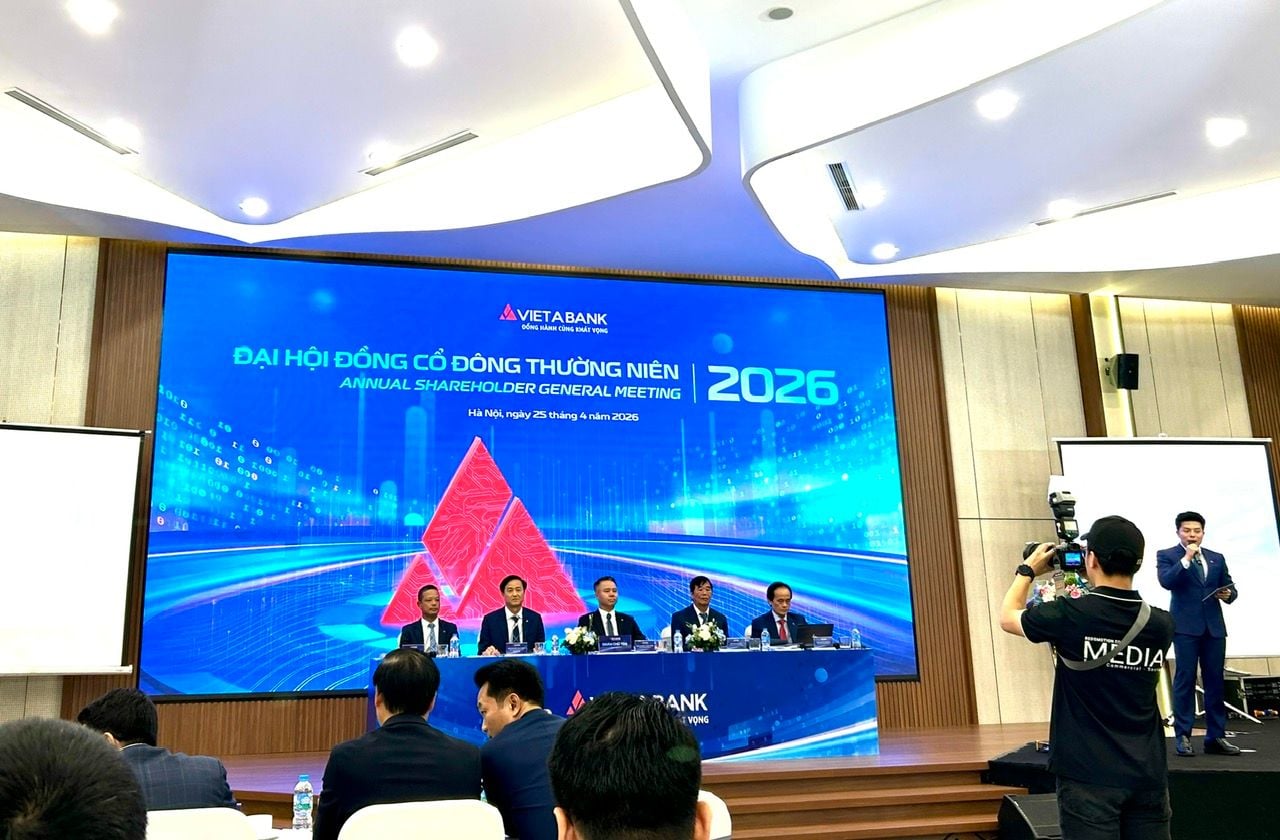 VietABank targets 1.945 billion dong in pre-tax profit and a 55% increase in charter capital at the 2026 AGM