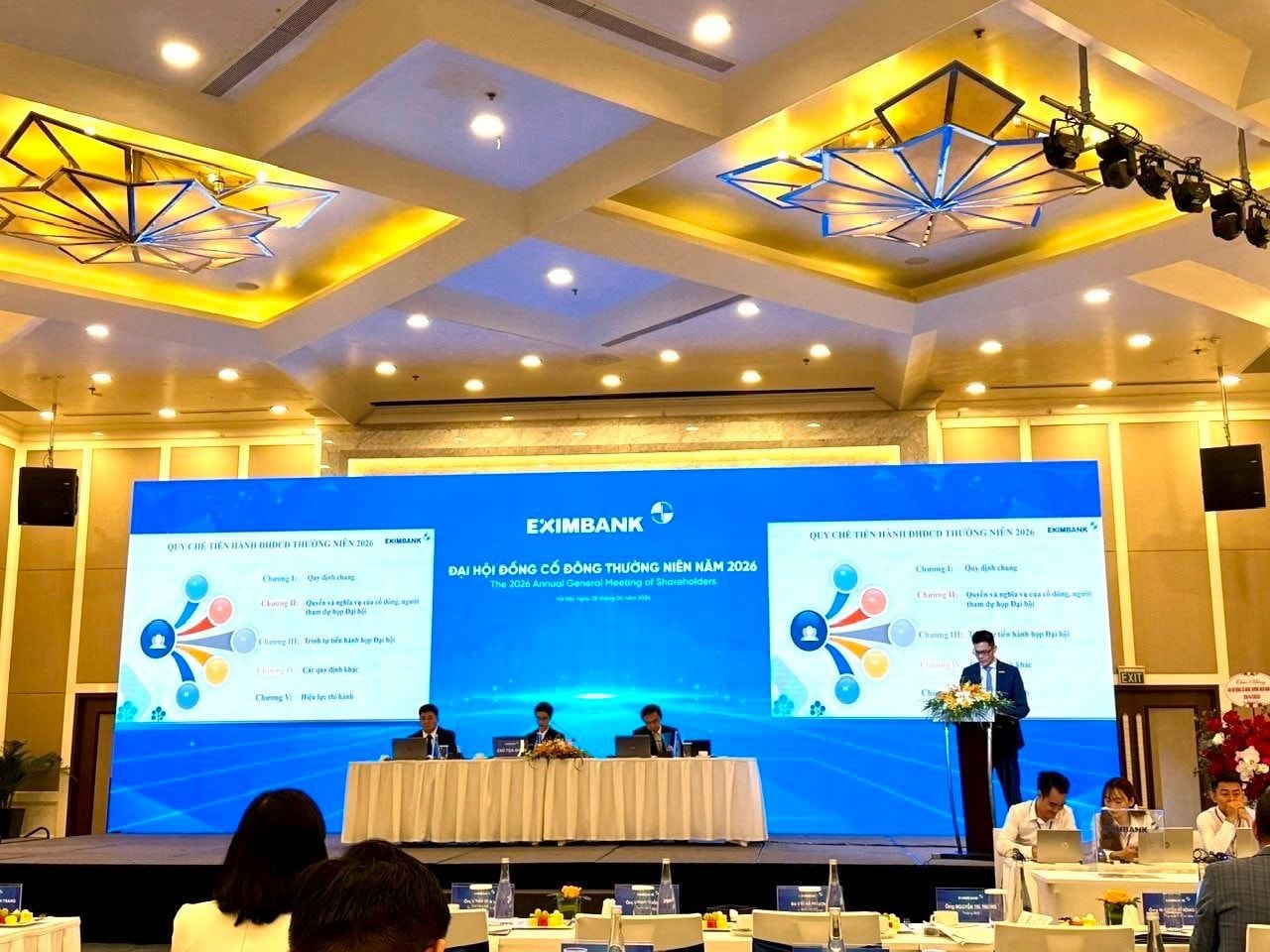 Eximbank sets 2026 pre-tax profit target above VND 1.5 trillion; no dividend; AGM replaces board and supervisory board as strategy for 2026–2030 outlined