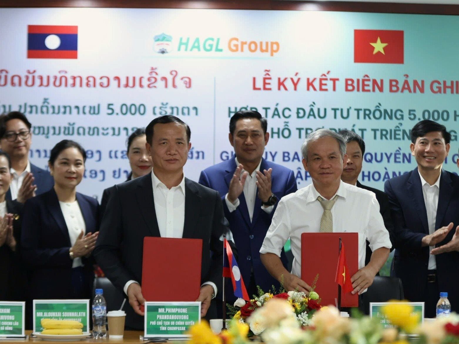 Champasak Province and Hoang Anh Gia Lai Sign MOU to Develop 5,000-Hectare Coffee Region Aiming for World's Largest Coffee-Growing Area