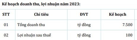 Kế hoạch kinh doanh năm 2023 của HBC