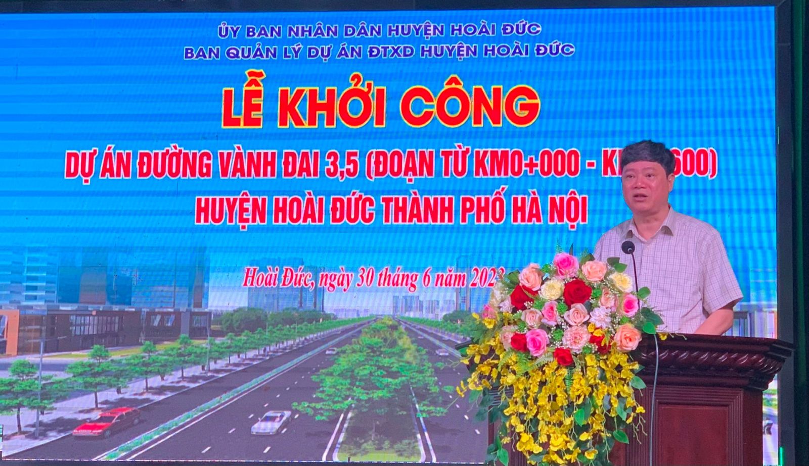 Hoài Đức (Hà Nội) Khởi công dự án Vành đai 3,5