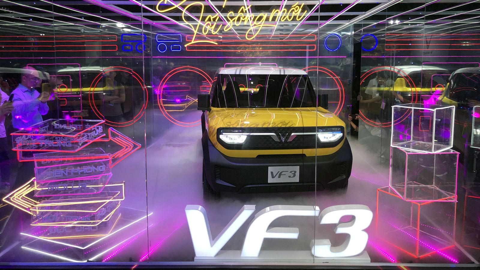 VinFast VF3 concept vừa ra mắt tại Hà Nội.