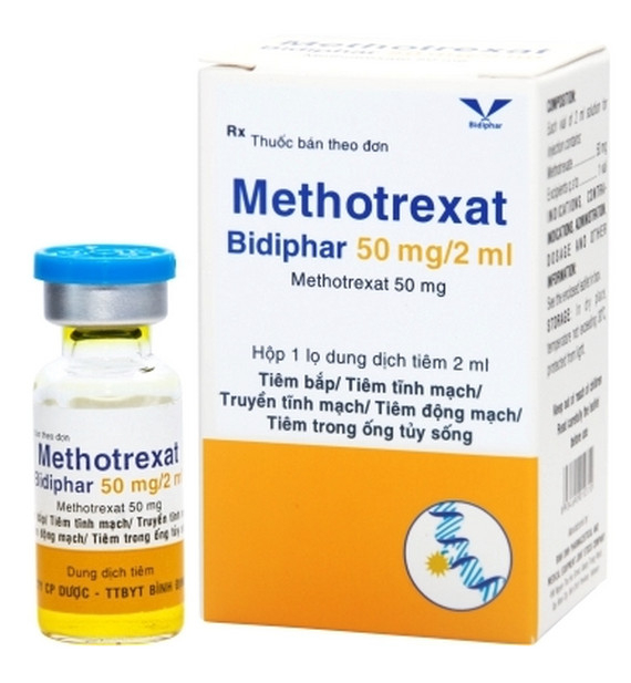 Sản phẩm thuốc Methotrexat Bidiphar kém chất lượng do Bidiphar sản xuất