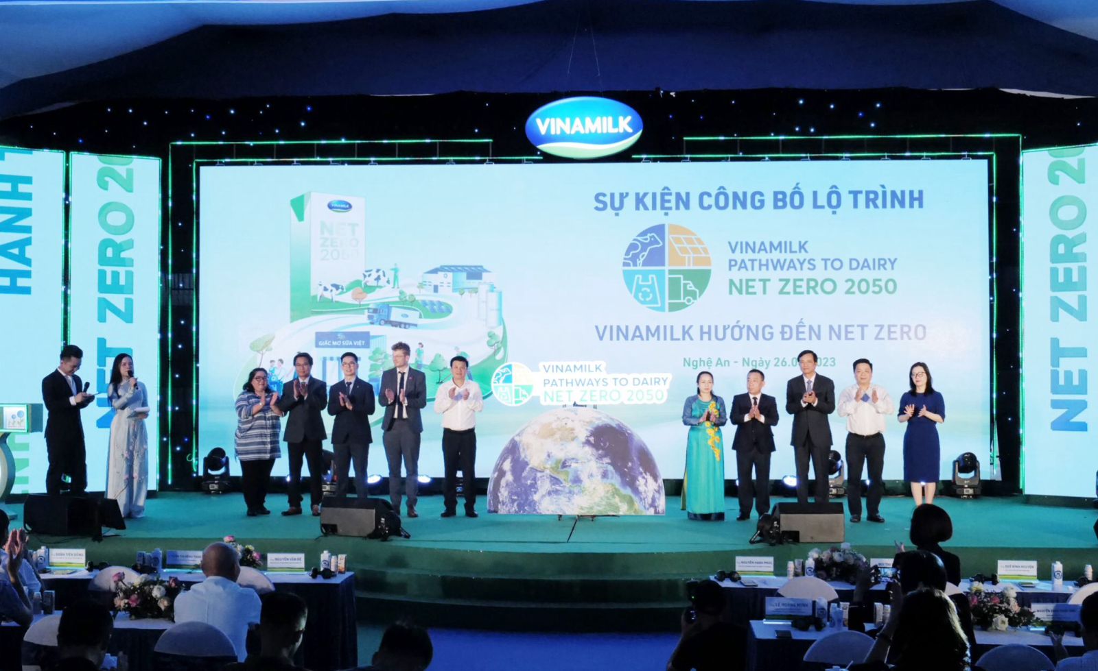 Nhà máy và trang trại đạt trung hòa carbon là những thành tựu đầu tiên trên hành trình Net Zero 2050 của Vinamilk.