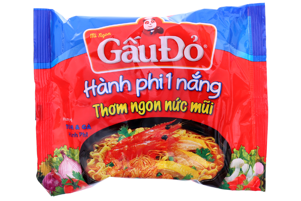 Mì gấu đỏ hành phi 1 nắng thơm ngon