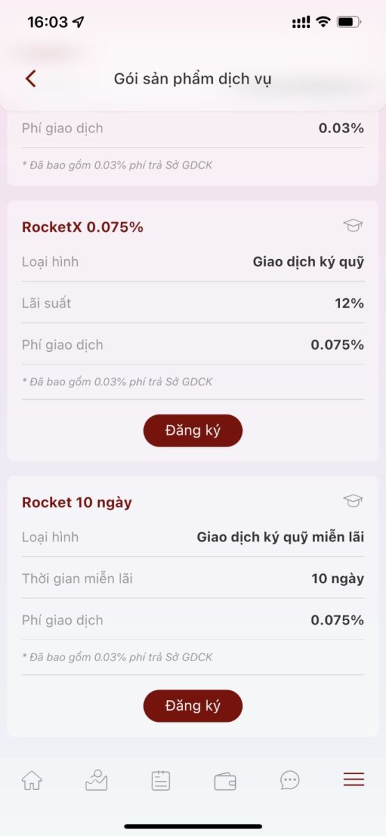 NĐT lựa chọn các sản phẩm đầu tư phù hợp trên app