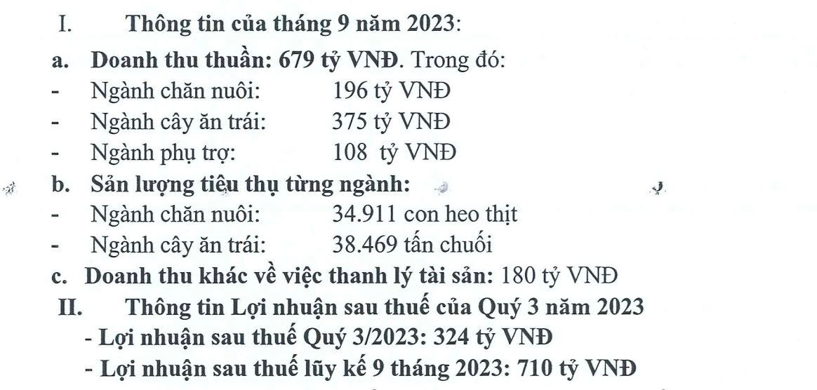 CTCP Hoàng Anh Gia Lai: Lợi nhuận 9 tháng đạt 710 tỷ, tự tin nguồn thu từ chuối sẽ tăng mạnh vào cuối năm