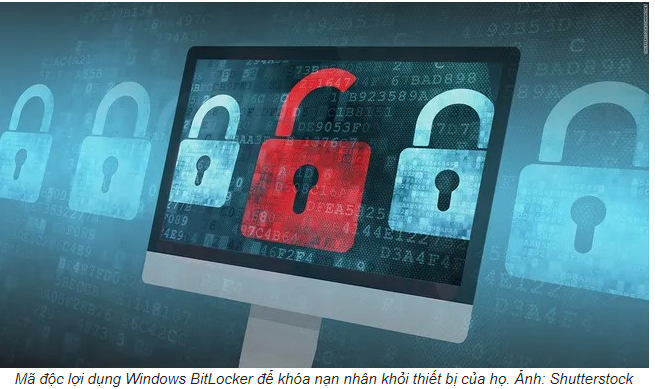 Mã độc tống tiền mới chiếm quyền điều khiển Windows BitLocker để mã hóa và đánh cắp tập tin